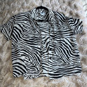 Princess Polly Melissa Tee Zebra top